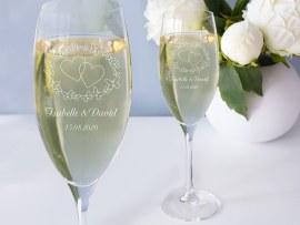 Personalisiertes Sektglas