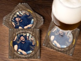 Bierdeckel mit Foto