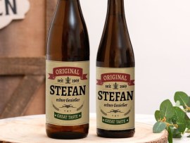 Personalisierte Bieretiketten