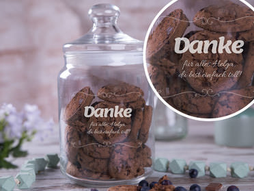 Keksglas kleines Dankeschön