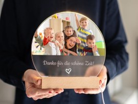Personalisierte Lampe Danke-Geschenk