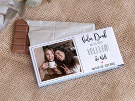 Danke-Schokolade mit Spruch