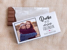 Schokolade als Dankeschön beste Freundin