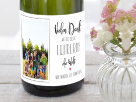 Sektetikett kleines Dankeschön