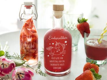 Flasche für Einhornlikör