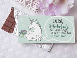 Einhorn Schokolade