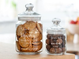 Keksglas mit Gravur