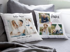 Kissen mit Familienfotos