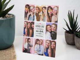 Fotoaufsteller aus Glas