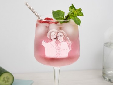 Ginglas mit Fotogravur