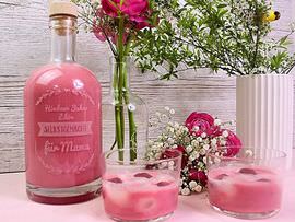 Gravierte Flasche für Selbstgemachtes