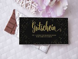 Schokolade als Gutschein