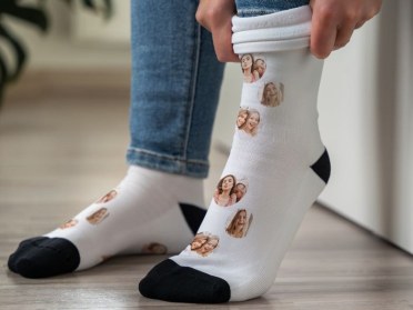 Bedruckte Socken originelles Frauengeschenk
