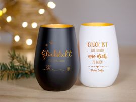 Windlicht mit Gravur