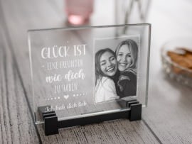 Glaskachel mit Foto