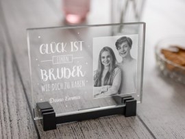 Glaskachel für den besten Bruder