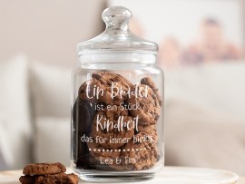 Keksglas als Geschenk für Bruder