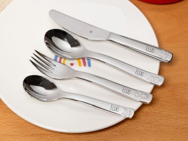 Graviertes Kinderbesteck