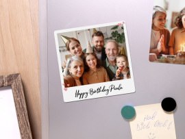 Retro-Magnet mit Foto