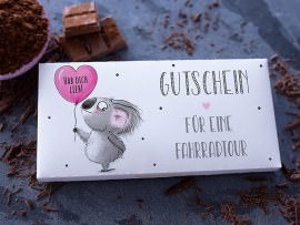 Schokolade als Gutschein