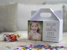 Personalisierte Süßigkeitenbox Geburtstagsgeschenk Kinder