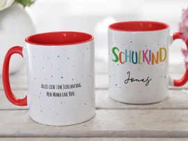 Personalisierte Tasse Schulkind