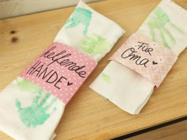 Selbst gebasteltes Geschenk Oma