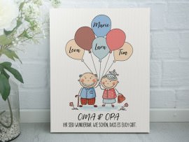 Leinwand als Geschenk für Oma und Opa