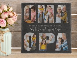 Schieferplatte für Oma und Opa