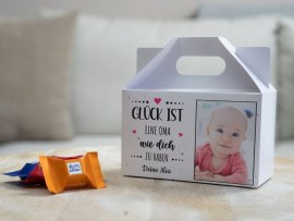 Süßigkeitenbox mit Foto für Oma