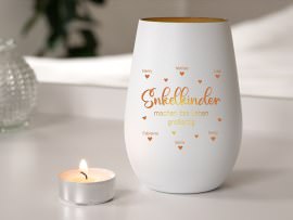 Graviertes Windlicht für Oma