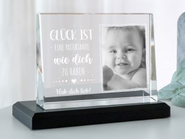 Glasfoto Geschenk für Patentante