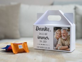 Süßigkeitenbox als Dankeschön