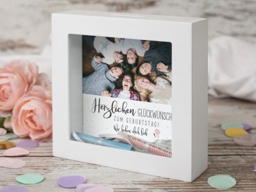 Bilderrahmen-Spardose