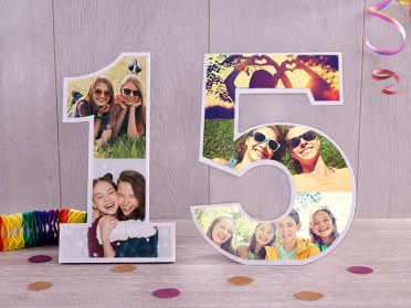 Dekozahl zum Geburtstag