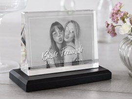 Glassfoto beste Freundinnen