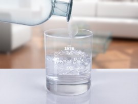 Trinkglas mit Gravur