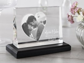 Glasfoto für die Freundin zum Jahrestag