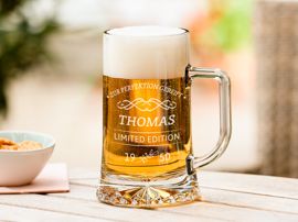 Bierkrug zum Jubiläum