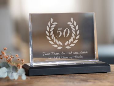 Jubiläumsgeschenke mit Widmung selbst gestalten