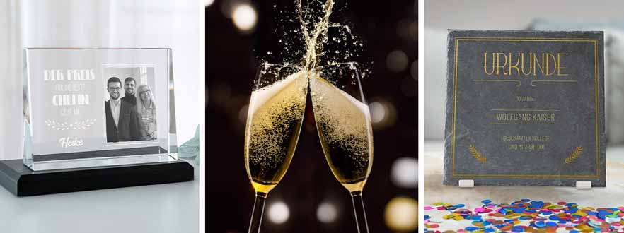 Geschenke zum Mitarbeiterjubiläum und Firmenjubiläum