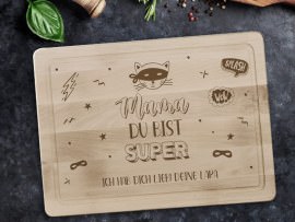 Holzschneidebrett für die beste Mama