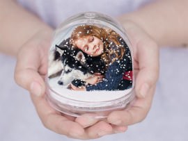 Kleine Geschenkidee Schneekugel