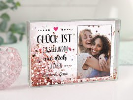 Schüttelrahmen Glück ist