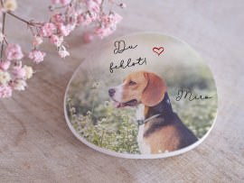 Bedruckter Fotostein als Erinnerung