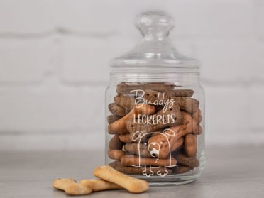 Graviertes Leckerli-Glas