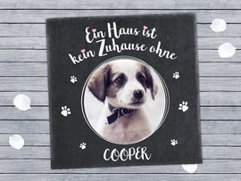Schieferplatte für Hundebesitzer