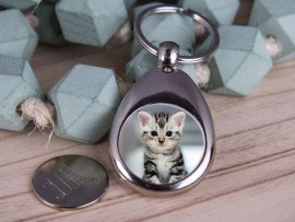 Schlüsselanhänger mit Katzenfoto