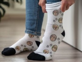 Bedruckte Socken für Hundebesitzer