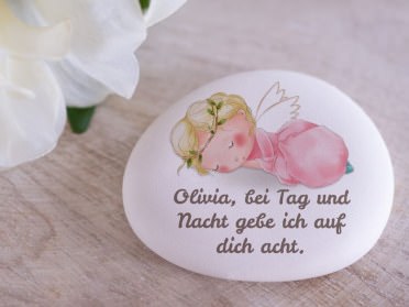 Schutzengel-Glücksbringer Stein